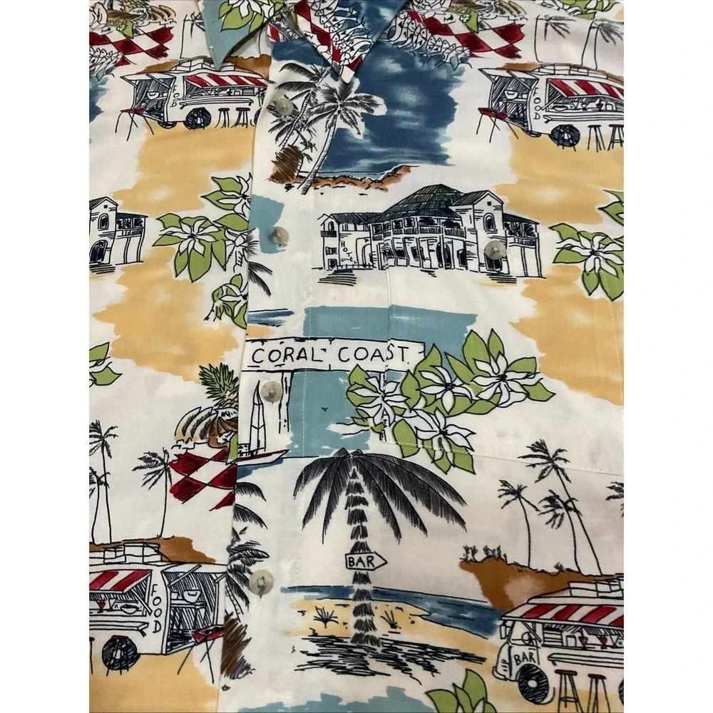 Vtg Preswick & Moore Island Collection Hawaiian/Island‎ Shirt Men's Size L G37